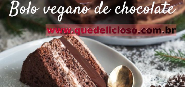 Bolo vegano de chocolate