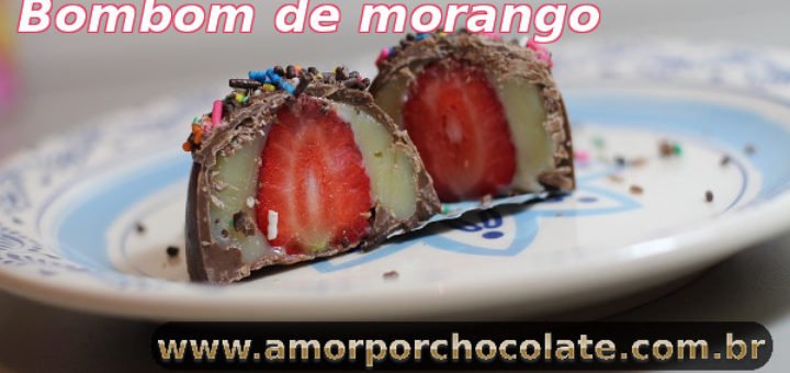 Bombom de morango