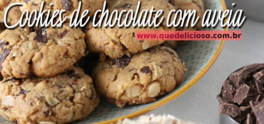 Como fazer um delicioso cookies de chocolate com aveia