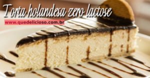Torta holandesa zero lactose
