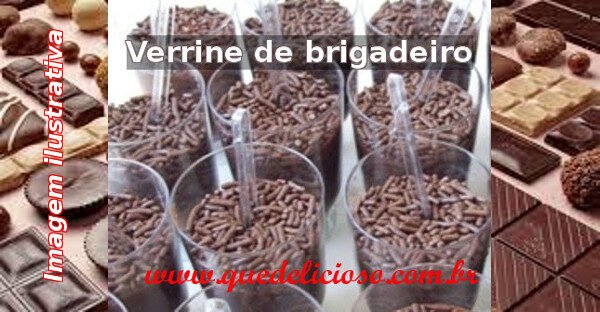 Como fazer verrine de brigadeiro